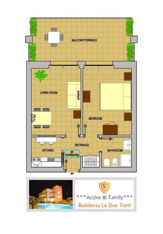 リーヴァ・デル・ガルダ Residenza Le Due Torriアパートホテル エクステリア 写真